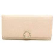 Pre-owned Leather wallets Bvlgari Vintage , Beige , Dames