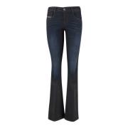 Stretch katoen slim fit donker denim Diesel , Blue , Dames