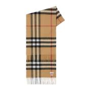 Vintage Check Patroon Beige Sjaal Burberry , Beige , Dames