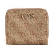 Beige Synthetische Damesportemonnee Guess , Beige , Dames