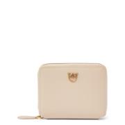 Beige Ritsportemonnee Pinko , Beige , Dames