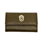 Pre-owned Leather key-holders Bvlgari Vintage , Brown , Heren