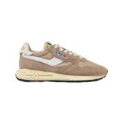 Reelwind Low Wom - Wit Leren Sneakers Autry , Beige , Dames