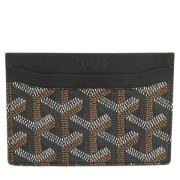 Pre-owned Coated canvas wallets Goyard Vintage , Black , Dames