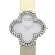 Pre-owned Leather watches Van Cleef & Arpels Pre-owned , White , Dames