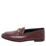 Pre-owned Leather flats Gucci Vintage , Red , Dames