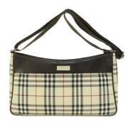 Pre-owned Canvas handbags Burberry Vintage , Beige , Dames