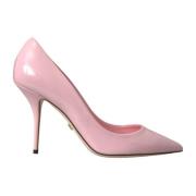 Lichtroze Lakleren Stiletto Pumps Dolce & Gabbana , Pink , Dames