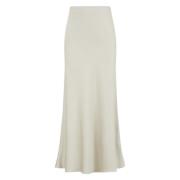 Elastische Taille Maxi Rok A-Lijn Drykorn , Beige , Dames