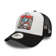 Zwarte Grafische Print Trucker Hoed New York New Era , Black , Heren