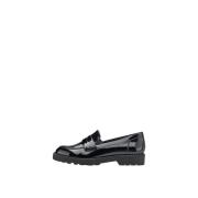 Zwarte Lakk Mokasin/Loafers Tamaris , Black , Dames