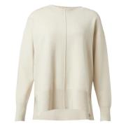 Boxy Gebreide Trui Comma , Beige , Dames