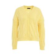 Gele Sweater Collectie Roberto Collina , Yellow , Dames