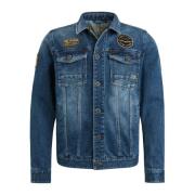 Blauwe Denimjack Premium Stijl PME Legend , Blue , Heren