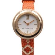 Pre-owned Leather watches Van Cleef & Arpels Pre-owned , White , Dames