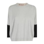 Casual Ronde Hals Sweater Marni , Gray , Dames