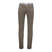 Bruine geruite 5-pocket broek Brax , Brown , Heren