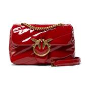 Rode Love Puff Baby Clutch Pinko , Red , Dames