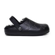 Zwarte Sabot Pantoffels met Sterdetail Stella McCartney , Black , Dame...