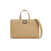 Stijlvolle Tas voor Vrouwen Tommy Hilfiger , Beige , Dames