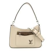 Pre-owned Leather louis-vuitton-bags Louis Vuitton Vintage , White , D...