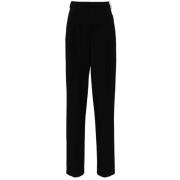 Stijlvolle Broek voor Vrouwen Elisabetta Franchi , Black , Dames