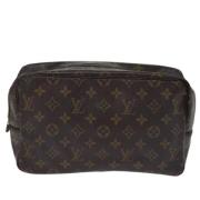 Pre-owned Canvas clutches Louis Vuitton Vintage , Brown , Dames