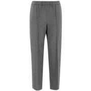 Melange Straight Broek Fabiana Filippi , Gray , Dames