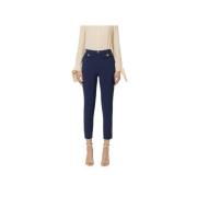 Stijlvolle Broek voor Vrouwen Elisabetta Franchi , Blue , Dames