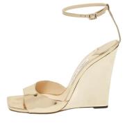 Pre-owned Leather sandals Jimmy Choo Pre-owned , Yellow , Dames