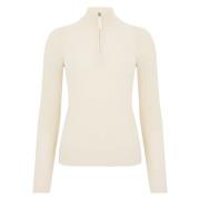 Beige Cashmere Zip-up Sweater Absolut Cashmere , Beige , Dames