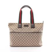 Pre-owned Leather gucci-bags Gucci Vintage , Beige , Dames