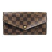 Pre-owned Canvas wallets Louis Vuitton Vintage , Brown , Dames