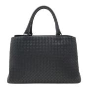 Pre-owned Leather totes Bottega Veneta Vintage , Blue , Dames