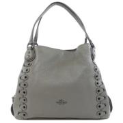 Pre-owned Leather totes Coach Pre-owned , Gray , Dames