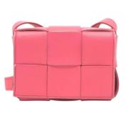 Pre-owned Leather shoulder-bags Bottega Veneta Vintage , Pink , Dames