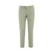 Slim Fit Katoenen Broek Michael Coal , Green , Heren