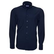 Slim Fit Leisure Shirt Stretch Fakts , Blue , Heren