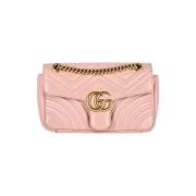 Pre-owned Leather crossbody-bags Gucci Vintage , Pink , Dames