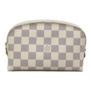 Pre-owned Canvas wallets Louis Vuitton Vintage , White , Dames