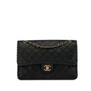 Pre-owned Suede chanel-bags Chanel Vintage , Black , Dames