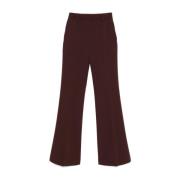 Bruine Bootcut Broek Cady Textuur Ermanno Scervino , Brown , Dames