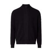 Stijlvolle Gebreide Cardigan Sweater Calvin Klein , Black , Heren