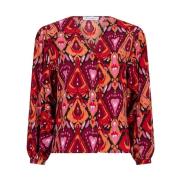 Livie Blouse Lange Mouw Lofty Manner , Multicolor , Dames