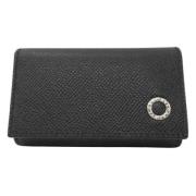 Pre-owned Leather key-holders Bvlgari Vintage , Black , Unisex