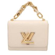 Pre-owned Leather handbags Louis Vuitton Vintage , Beige , Dames