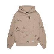 Rebellion Hoodie Beige Heren Off The Pitch , Beige , Heren