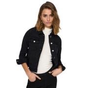 Korte Denimjas voor Vrouwen Jacqueline de Yong , Black , Dames