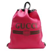 Pre-owned Leather gucci-bags Gucci Vintage , Pink , Dames