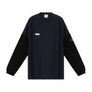 T-shirt met logo Vetements , Blue , Heren